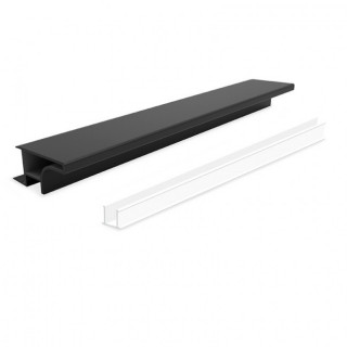 PERFIL GOLA-A ALUMINIO 4M SP19 LACADO NEGRO, ANTRACITA, LACADO BLANCO Y PLATA MATE 2