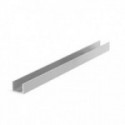 PERFIL HORIZONTAL "U" SP19 3M PLATA MATE, BLANCO MATE, NEGRO MATE