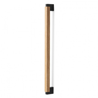 TIRADOR DE MUEBLE DUO BIG. ALUMINIO Y MADERA. MONTAJE FRONTAL. FIJACIÓN OCULTA - VIEFE 2