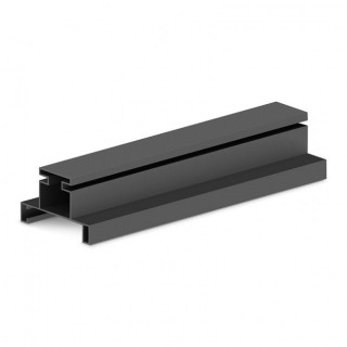 PERFIL GOLA DOBLE VERTICAL ACABADO NEGRO, BLANCO, PLATA MATE 2,5M 2