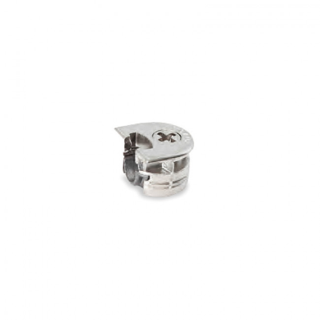 SOPORTE ESTANTE CAZOLETA EXCÉNTRICO CLOCK-3. GROSOR 16-19 MM. FORMA CAZOLETA EXCÉNTRICO - INDAUX
