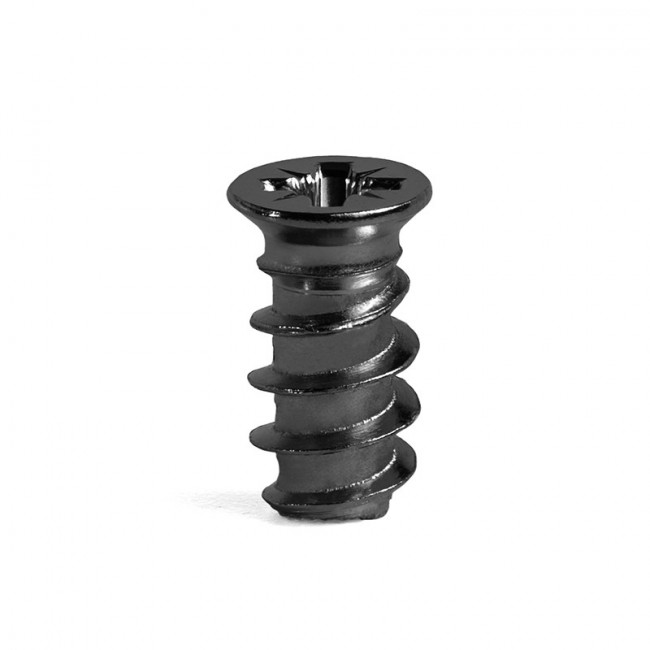 TORNILLO EURO. METAL. NEGRO. DIÁMETRO 6,3MM