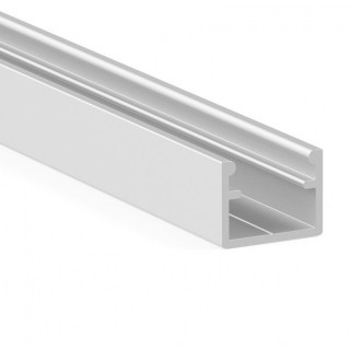 PERFIL KOY+ KOY+. PARA ILUMINACIÓN LED. EMBUTIR Y SOLAPAR. PLATA MATE. LONGITUD 3M