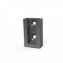 SOPORTE PARA TUBO RECTANGULAR LATERAL / GRAFITO. 5.5-40MM