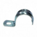 GRAPA PUENTE. CHAPA DE ACERO GALVANIZADO. ZINCADO BRILLANTE. FIJACIÓN DE TUBO O CABLE. BASE RANURADA. - FISCHER