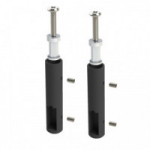 SOPORTES TUBO TECHO LATERAL 30-12 ACABADOS BLANCO / NEGRO