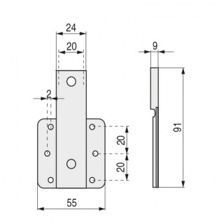 CAJETIN E20 ZINCADO PARA RESORTE COMPAS  PARA RESORTE COMPAS CORTO Y LARGO. 2