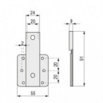 CAJETIN E20 ZINCADO PARA RESORTE COMPAS  PARA RESORTE COMPAS CORTO Y LARGO. CAJETIN E20 ZINCADO PARA RESORTE COMPAS  PARA RESORTE COMPAS CORTO Y LARGO.
