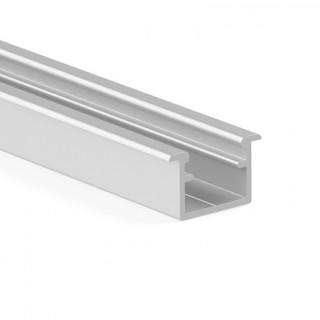 PERFIL LED PARA EMBUTIR KALE+. CON TAPA DIFUSORA. LONGITUD 3 M. ACABADOS PLATA MATE, NEGRO MATE Y BLANCO MATE