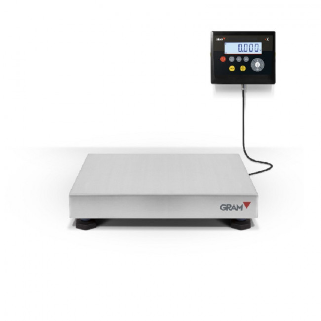 BÁSCULA DE PRECISIÓN K3X. CAPACIDAD 300 KG. RESOLUCIÓN 50 G. PLATAFORMA 650X500MM - GRAM