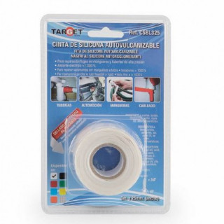 CINTA SILICONA BLANCA 25mmX3m TARGET AUTOVULCANIZABLE