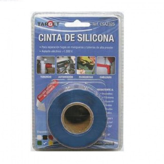 CINTA AUTOVULCANIZABLE. ROLLO. SELLADO. AZUL. BLÍSTER COLGANTE. LONGITUD 3M - TARGET