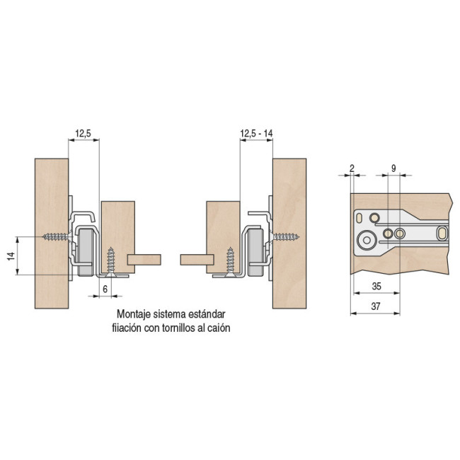 GUIA DE CAJÓN CON CAÍDA RODEO GUIA DE CAJÓN CON CAÍDA RODEO