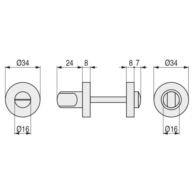 MULETILLA DESBLOQUEO ZAMAK ø35...