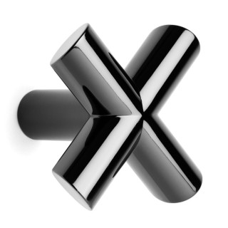 PERCHA DE PUERTA 80X80 MM NÍQUEL NEGRO BRILLO - VIEFE