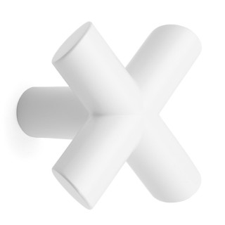 PERCHA DE PUERTA EQUIS 80X80 MM BLANCO MATE - VIEFE