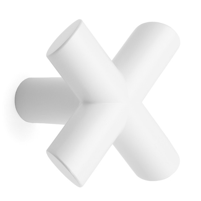 PERCHA DE PUERTA EQUIS 80X80 MM BLANCO MATE - VIEFE