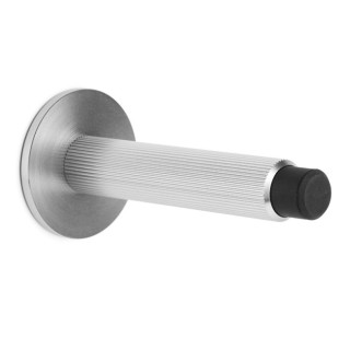 TOPE PUERTA ARPA WALL 100X50mm INOXIDABLE LOOK ALUMINIO