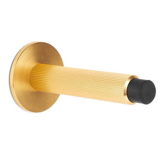 TOPE PUERT ARPA WALL 100X50mm LATON CEPI ALUMINIO   LATON OSCURO CEPILLADO