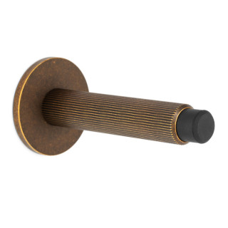 TOPE PUERTA ARPA WALL 100X50mm LATON RUS ALUMINIO   LATON RUSTICO
