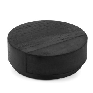 TOPE PUERTA PUK 65X24mm NEGRO MATE MADERA  FRESNO LACADO NEGRO MATE