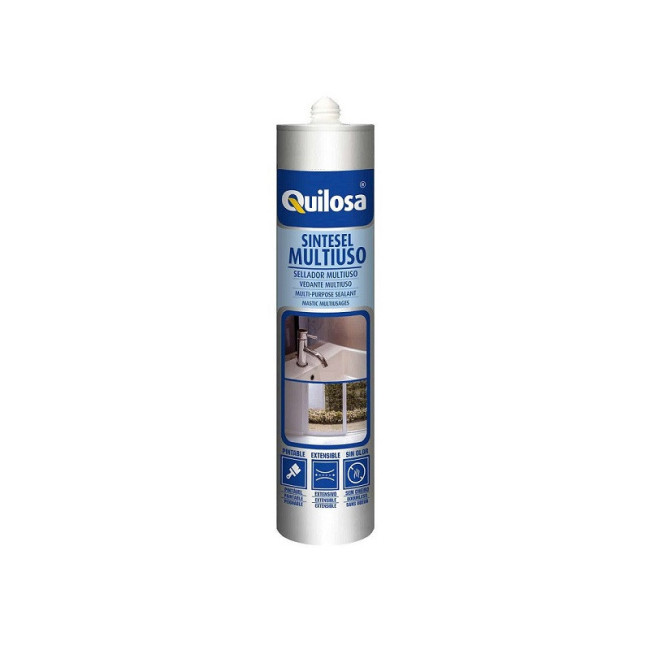 SELLADOR ANTIMOHO. PINTABLE. TRANSPARENTE. EN 15651-3 S. CARTUCHO 280ML - QUILOSA