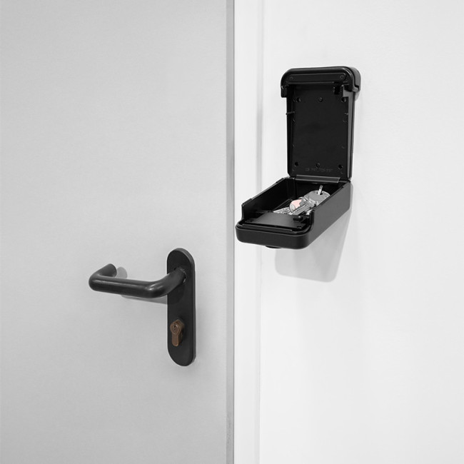GUARDA LLAVES KEEPER. COMBINACIÓN 4 DÍGITOS. ACERO. NEGRO MATE. FIJACIÓN A PARED. ALTURA 125MM - ARREGUI