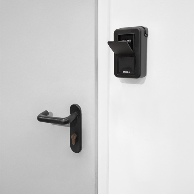GUARDA LLAVES KEEPER. COMBINACIÓN 4 DÍGITOS. ACERO. NEGRO MATE. FIJACIÓN A PARED. ALTURA 125MM - ARREGUI