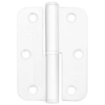 PERNIO CANTO REDONDO 90-65-2,5 BLANCO/LATON  IZQUIERDA/DERECHA