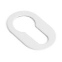 BOCALLAVE ADHESIVO OVAL 26X42X1 ACABADO CROMO SATINADO, NEGRO, BLANCO ACABADO CROMO CEPILLAD