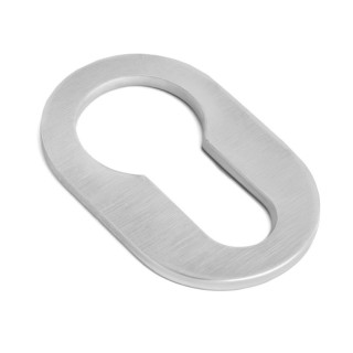 BOCALLAVE ADHESIVO OVAL 26X42X4 ACABADO CROMO SATINADO, NEGRO, BLANCO ACABADO CROMO CEPILLAD 2