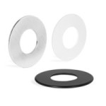 ARANDELA REDONDA D30 G.1MM ACABADOS CROMO SATINADO, NEGRO, BLANCO ACABADO CROMO CEPILLAD ACABADO CROMO CEPILLAD