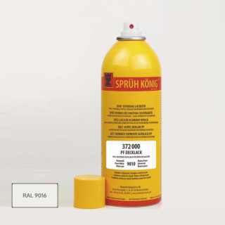 LACA PIGMENTADA EN SPRAY. ACRÍLICA CON PIGMENTOS. OPACO SEMIMATE. BLANCO PURO. INTERIOR Y EXTERIOR. 150ML - KONIG