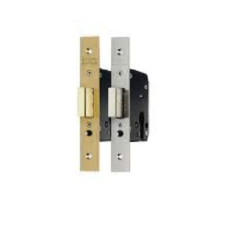 CERRADERO PARA CERRADURA EMBUTIDA. JUEGO DE PLACAS. LATONADO Y ZINCADO. METAL. DOS PLETINAS VERTICALES - LINCE