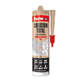 SELLADOR ADHESIVO MONOCOMPONENTE MS SOLUCIÓN TOTAL. POLÍMERO HÍBRIDO MS. CURADO NEUTRO. BEIGE - FISCHER