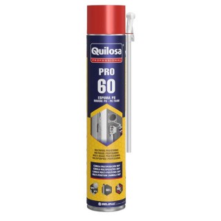 ESPUMA DE POLIURETANO PRO-60. MONOCOMPONENTE EXPANSIVA. AEROSOL CON CÁNULA. RENDIMIENTO 58-60L - QUILOSA