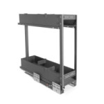 BOTELLERO EXTRAIBLE MODELO BACAN M150/M300. CON 2 BANDEJAS. ACABADO ANTRACITA