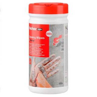 TOALLITAS DE LIMPIEZA MANUAL. SUCIEDAD INTENSA. BOTE DISPENSADOR. PARA MANOS Y SUPERFICIES. DERMATOLÓGICAMENTE PROBADO.