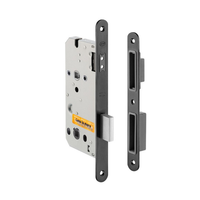 CERRADURA MAGNÉTICA EMBUTIDA MODELO CARLES PARA PUERTA DE PASO - ACABADO SATINADO O ANTRACITA NEGRO