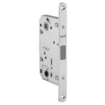 CERRADURA MAGNÉTICA DE EMBUTIR PARA BAÑO CALEB. ACERO INOXIDABLE. FUNCIÓN WC ACABADO NIQUEL SATINAD