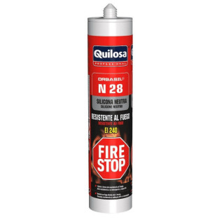 SILICONA NEUTRA RF-40 FIRE-STOP 300ml GRIS PERLA N-28