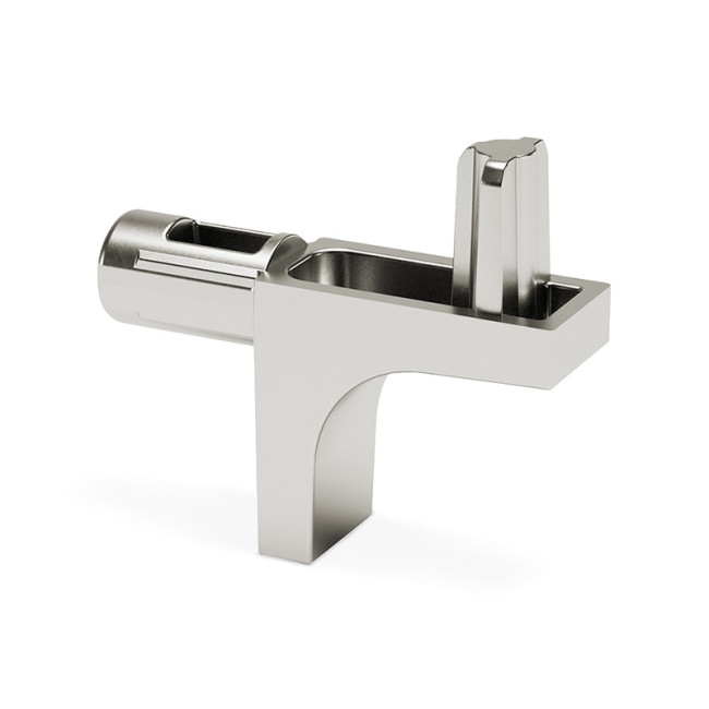 SOPORTE ESTANTE MADERA K-LINE. NIQUEL - ITALIANA FERRAMENTA