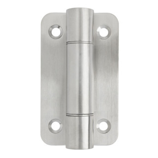 BISAGRA PLANA PARA CABINA SANITARIA CABINE. ACERO INOXIDABLE 304. ACABADO MATE. CON MUELLE