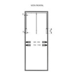 DISTANCIADORES PARA ARMARIOS. PLÁSTICO TÉCNICO. PARA PUERTAS INTERIORES. / MARRON - SERVETTO