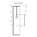DISTANCIADORES PARA ARMARIOS. PLÁSTICO TÉCNICO. PARA PUERTAS INTERIORES. / MARRON - SERVETTO