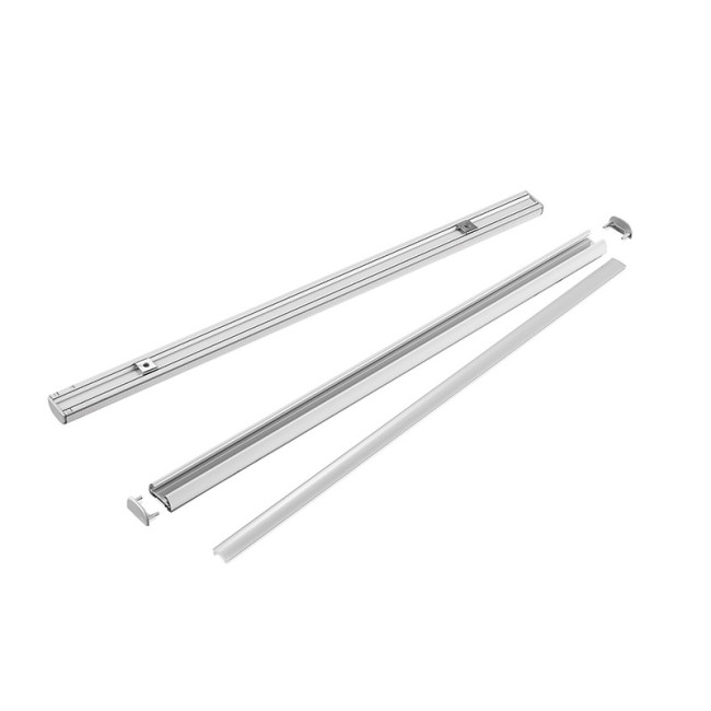 PERFIL ALUMINIO SOLAPAR SLIM-S 25X14 3M.  (VENTA POR BARRA DE 3M.)