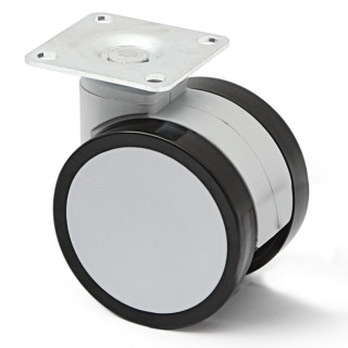 RUEDA GIRATORIA DUNCAN d65 H81 PLÁSTICO GRIS SIN FRENO 2