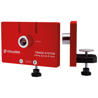 PLANTILLA DE TALADRADO TRIADE PRO . ZAMAK-ACERO-PLÁSTICO. ZINCADO. DIÁMETRO 14MM - ITALIANA FERRAMENTA