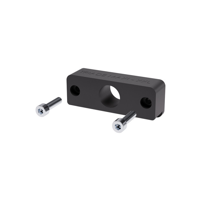 PLAQUITA TRIADE PRO MAXI. ALUMINIO. ANODIZADO NEGRO MATE. PARA MÓDULOS DE MONTAJE - ITALIANA FERRAMENTA