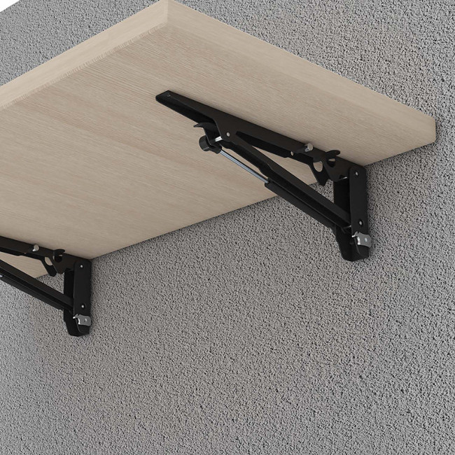 GLORIA ESCUADRA ABATIBLE 350MM ACABADO NEGRO